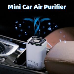 Portable Car Air Purifier with Ionizer – Removes Smoke, Odors & Dust